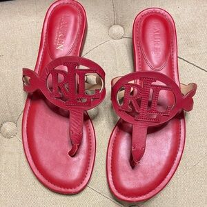 Lauren Ralph Lauren Bold Red Sandals